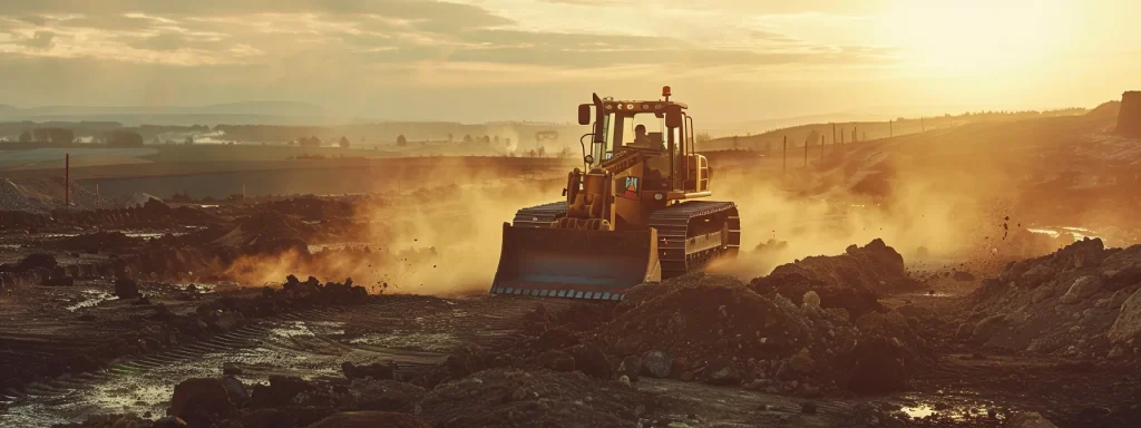 land-clearing-bulldozer-at-dusk